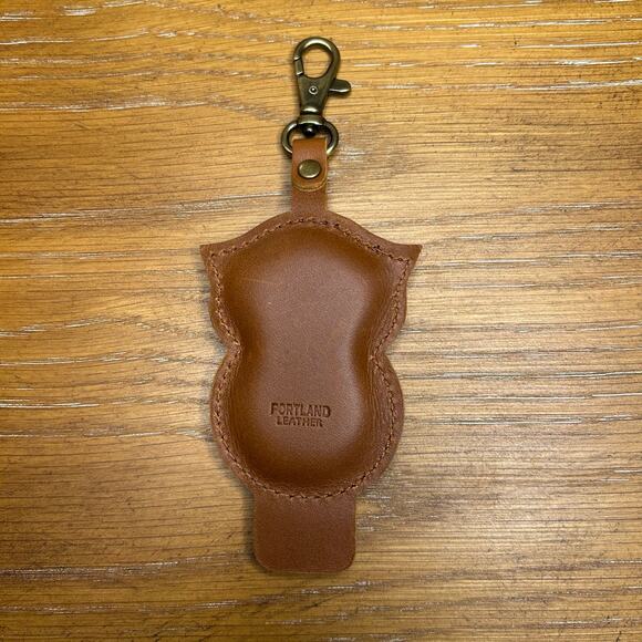 Portland Leather Owl Charm PLG Woodland Animal Bag Charm Keychain Tassel - Picture 4 of 4